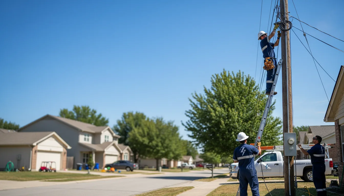 Residential electrician providing installation services in Bristol, PA
